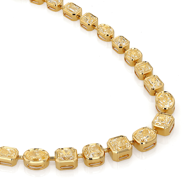 Hamilton Private Reserve Collection 18k Yellow Gold and 41.22 Total Weight Diamond Necklace