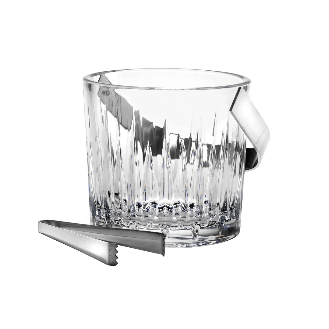 Crystal Ice Bucket and Tongs