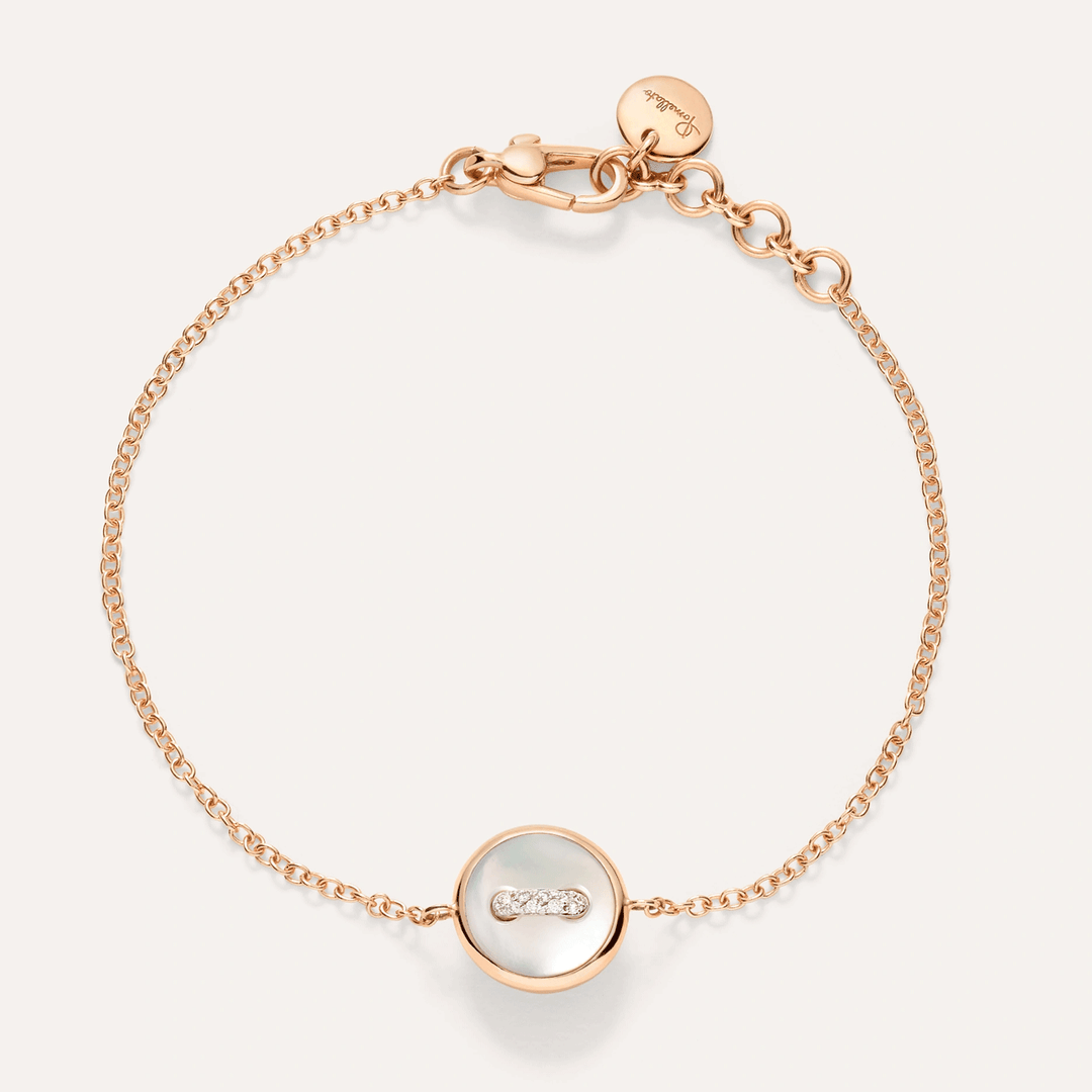 Pomellato Pom Pom Dot 18k Rose Gold Mother of Pearl Bracelet