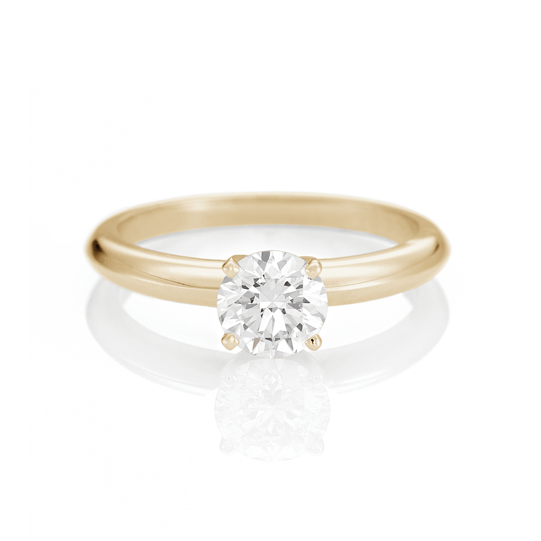 The Hamilton Select .75 CT I-J/SI 14k Yellow Gold Diamond Engagement Ring GIA Certified