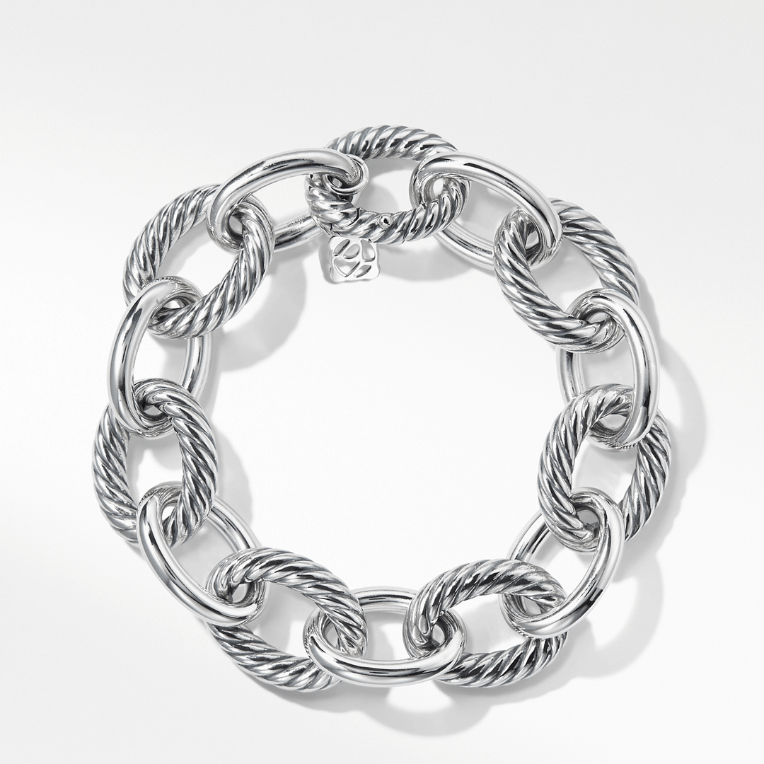 Sterling Silver Extra-Large Oval Link Bracelet