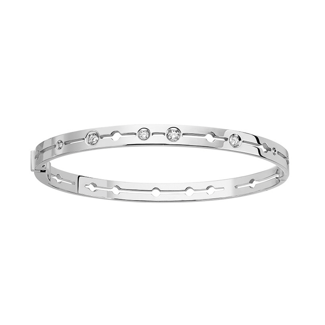 Dinh Van Pulse 18k white Gold and Diamond Bracelet