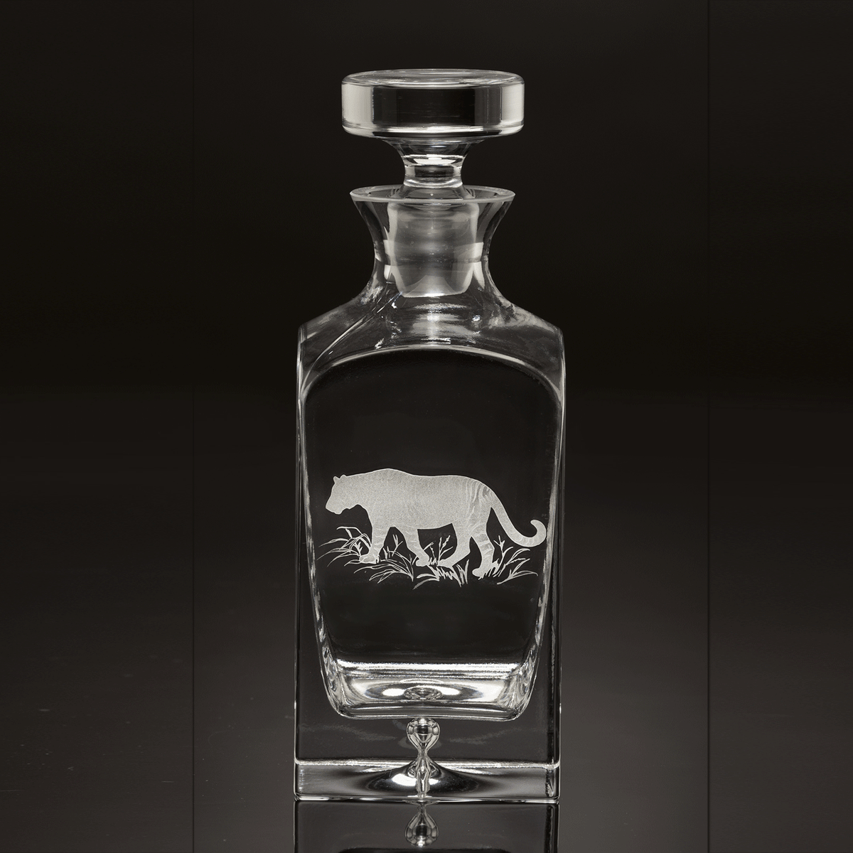 Tiger Square Decanter