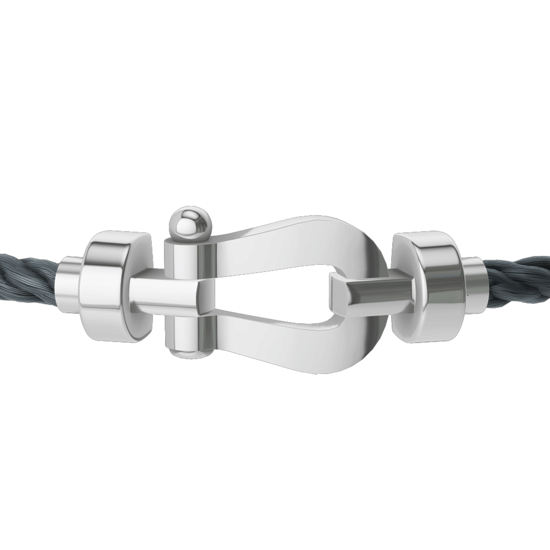 FRED Force 10 Storm Grey Cable with 18k White LG Buckle, Exclusively at Hamilton Jewelers