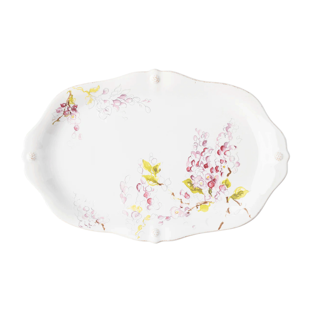 Juliska Berry & Thread Floral Sketch Platter 16 in. - Wisteria