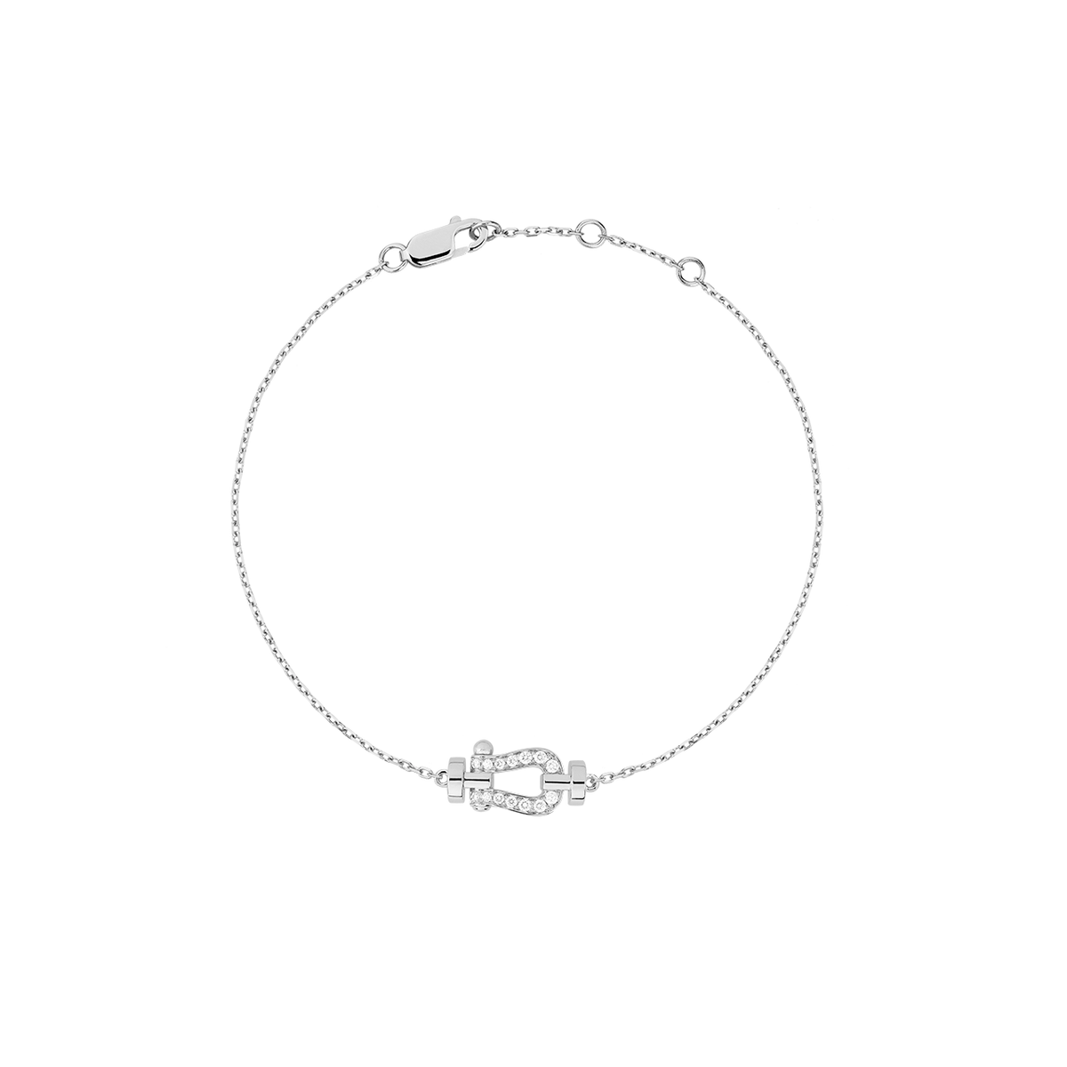 FRED Force 10 18k White Gold and Diamond Chain Bracelet, Exclusively at Hamilton Jewelers