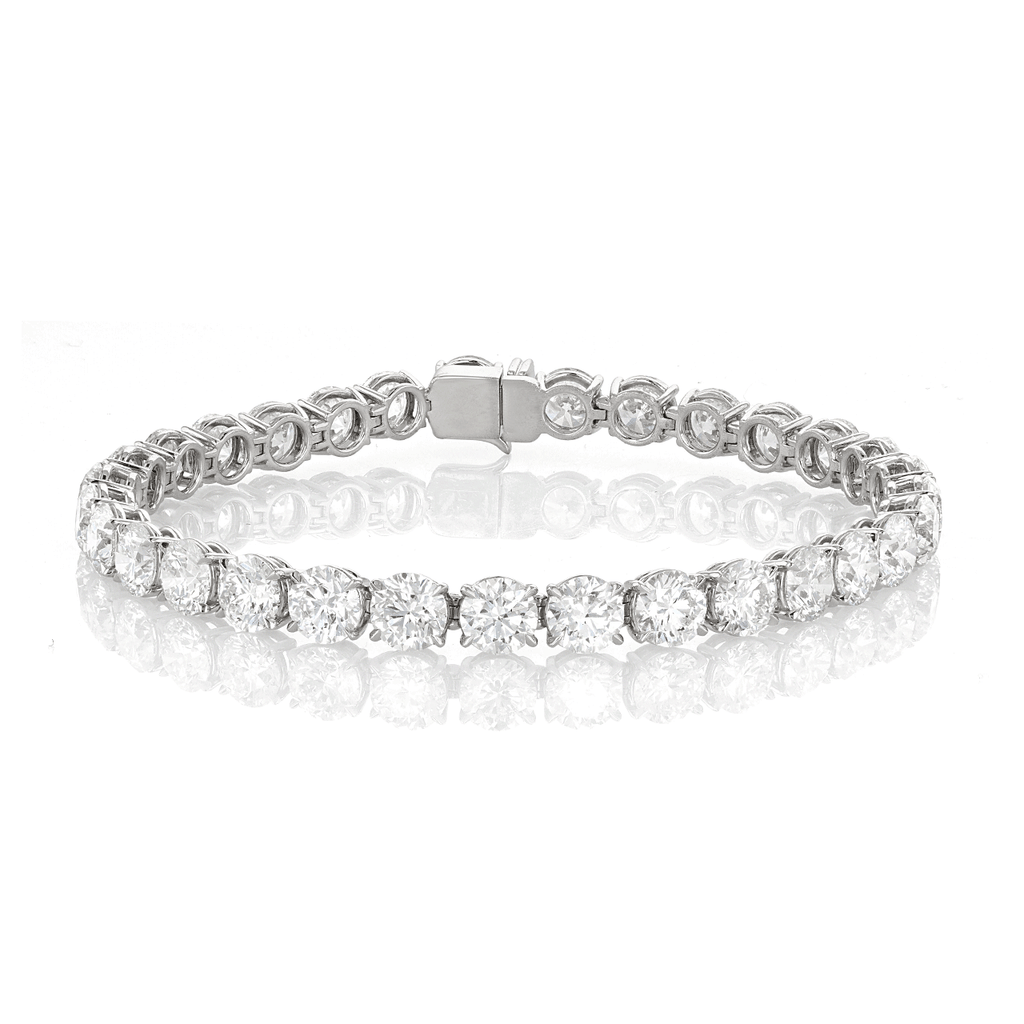 Hamilton Origin Collection Platinum and 18.94 Total Weight Diamond Line Bracelet