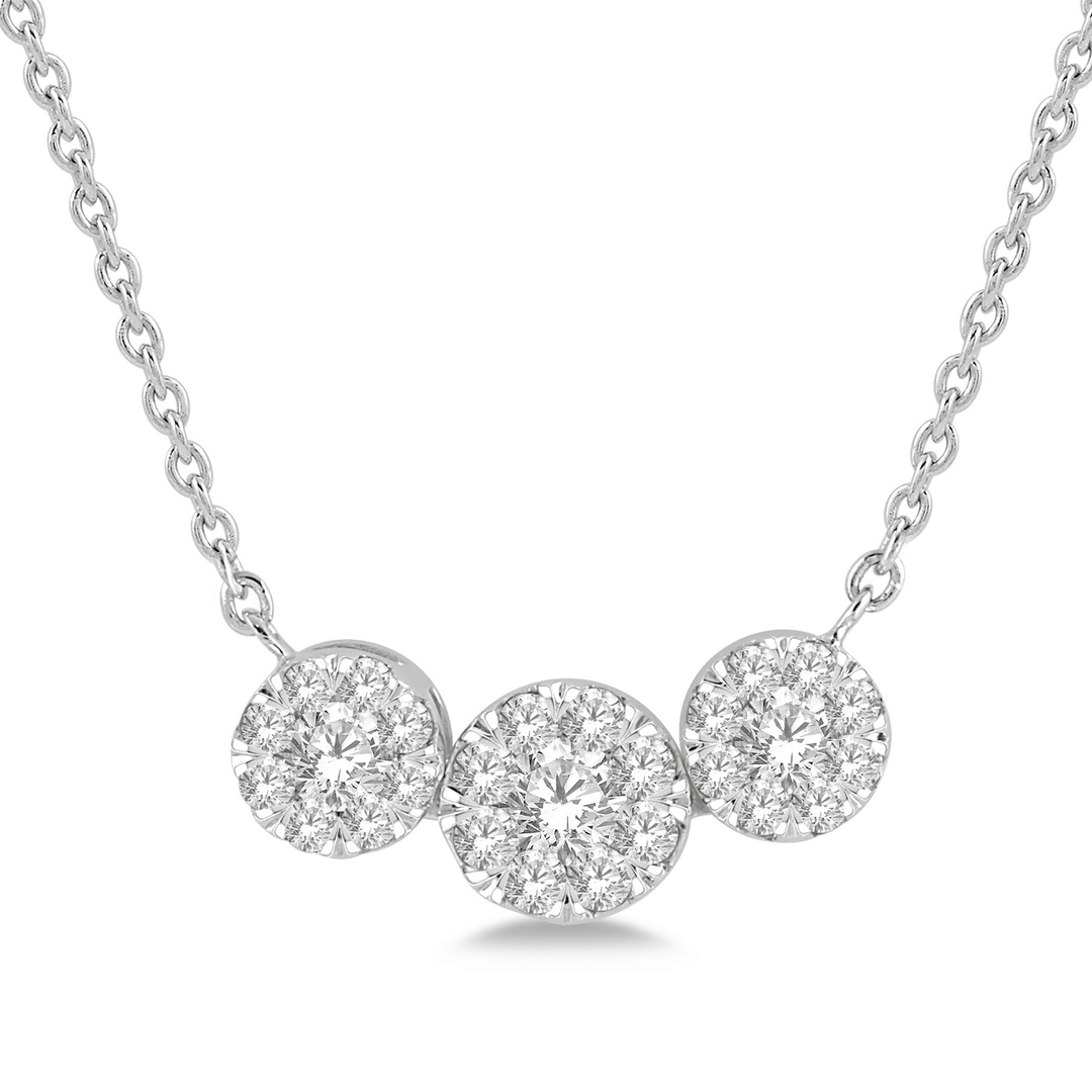 Celestial 14k Gold and Diamond .35 Total Weight Necklace