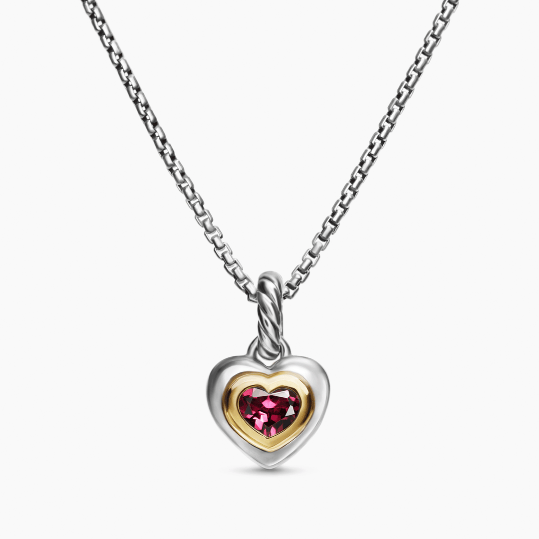 David Yurman Petite Cable Heart Pendant Necklace in 14k Yellow Gold