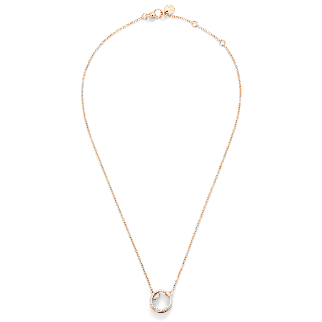 Pomellato Together 18k Rose Gold and Diamond Necklace with Pendant