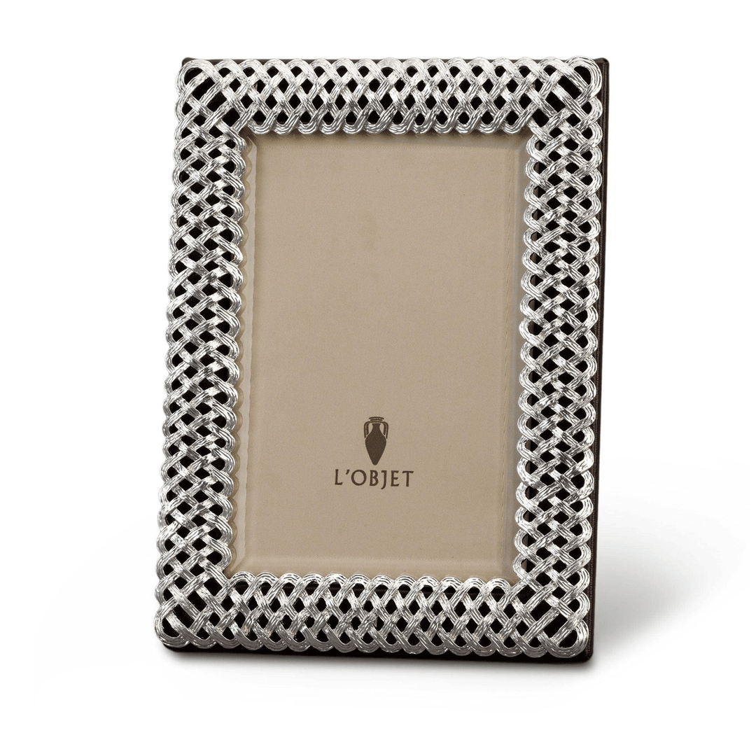 L'Objet Braid Platinum 4x6 Frame