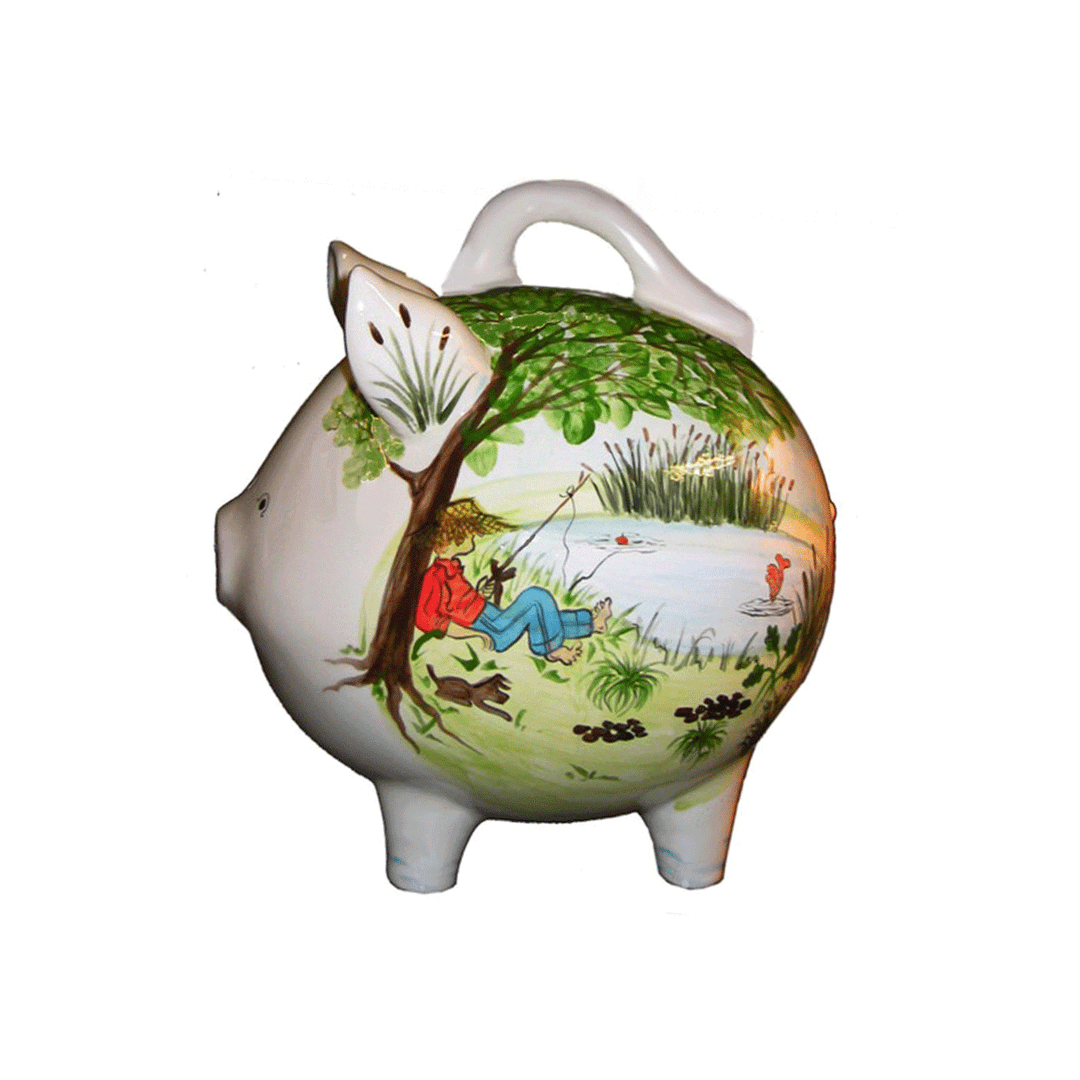 Gone Fishin Biggy Piggy Bank