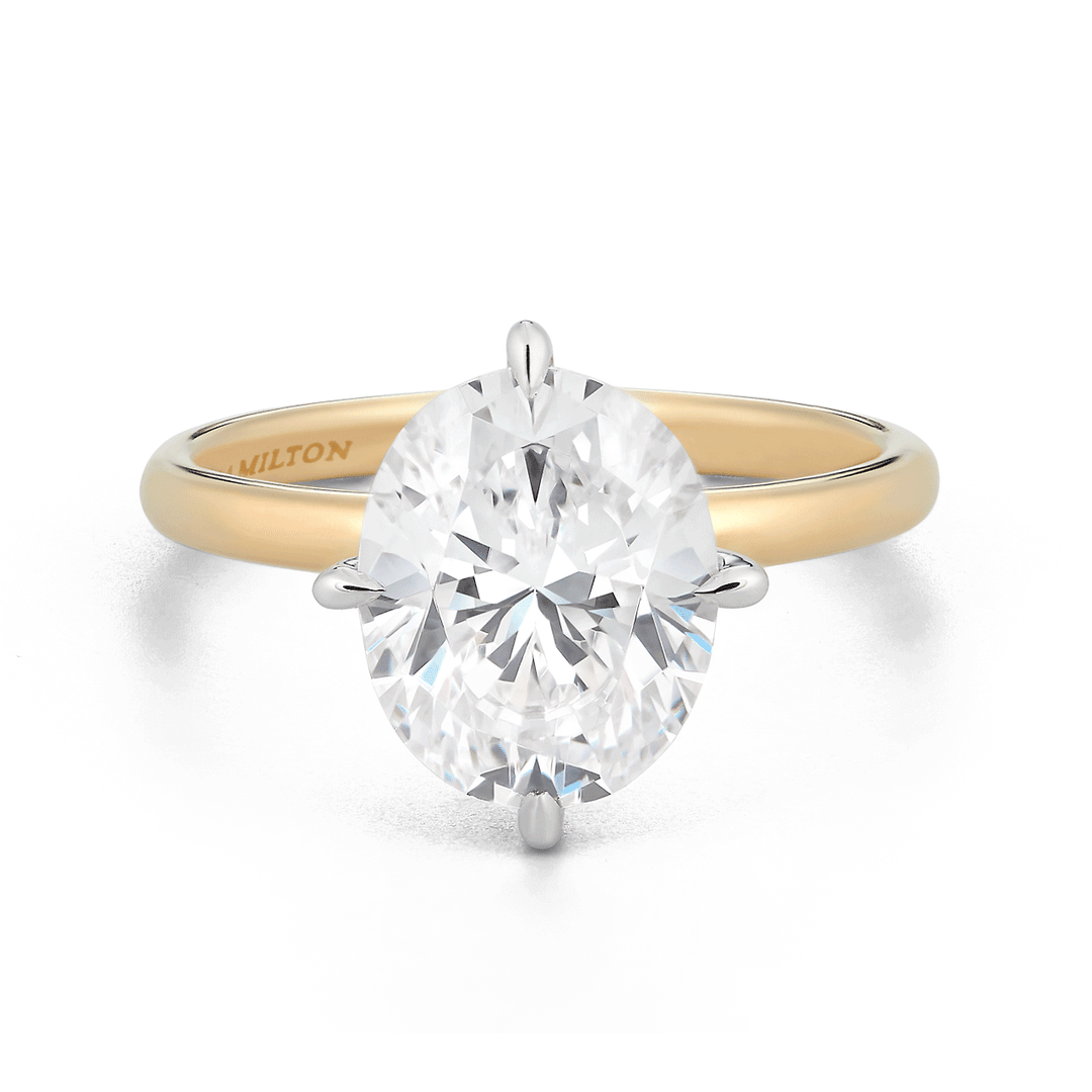 Hamilton Caroline Collection 18k Yellow Gold Solitaire Mounting Engagement Ring