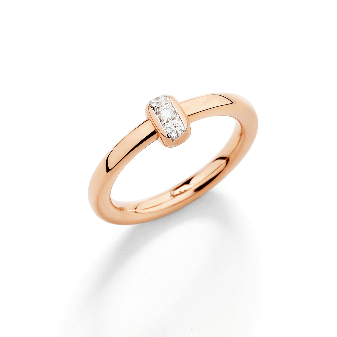 Pomellato Together 18k Rose Gold and Diamond Ring