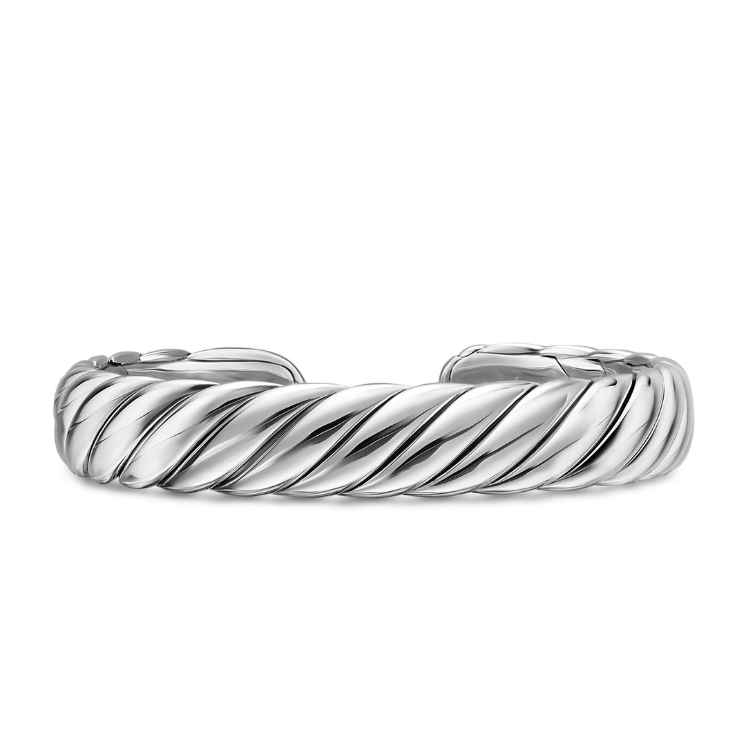 David Yurman Sterling Silver Sculpted Cable Flex Bracelet