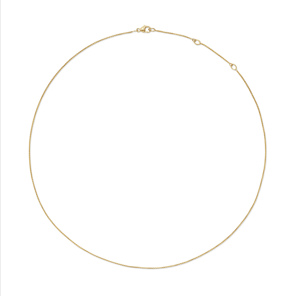 David Yurman Box Chain Necklace 18K Yellow Gold, 1.25mm 18 Inch
