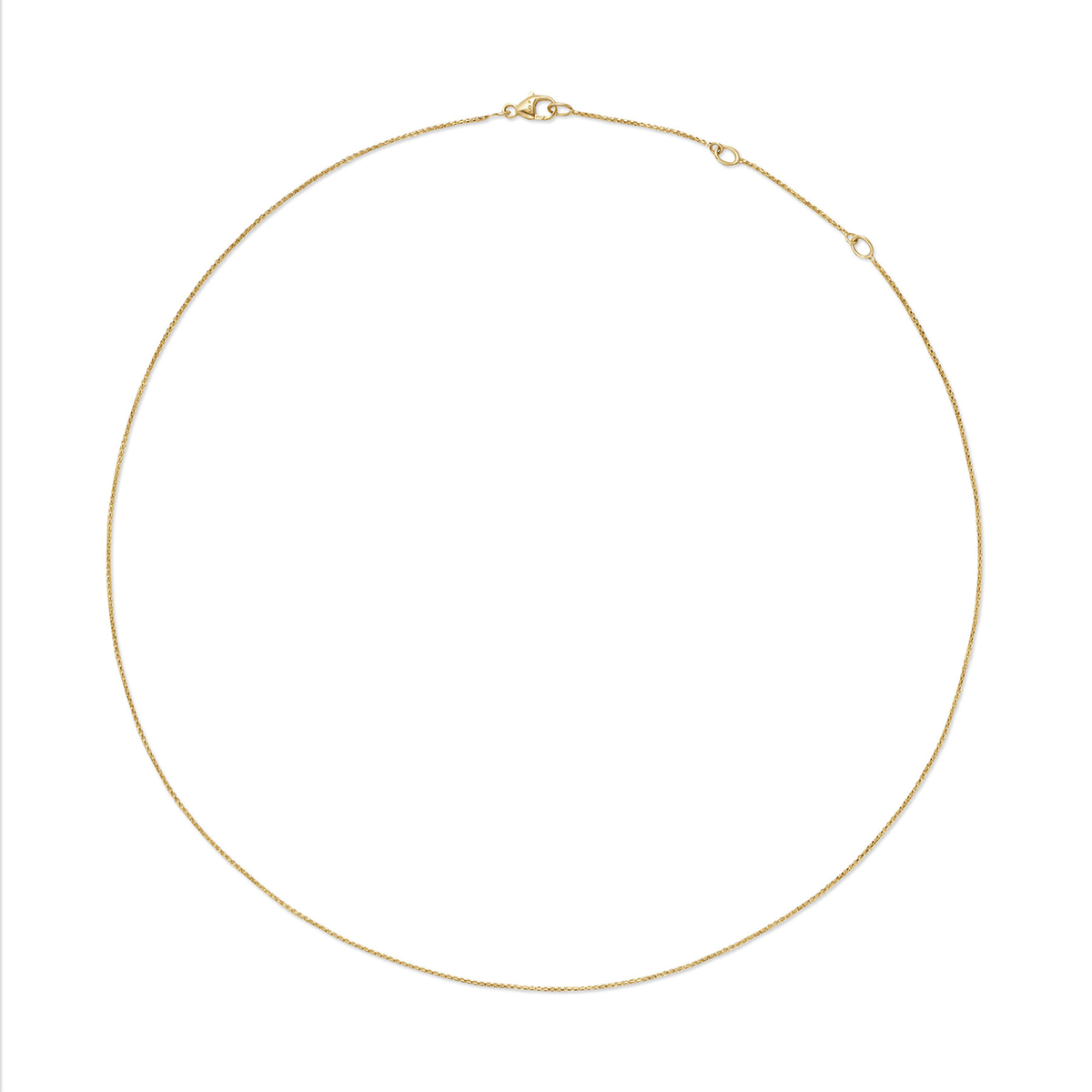 David Yurman Box Chain Necklace 18K Yellow Gold, 1.25mm 18 Inch