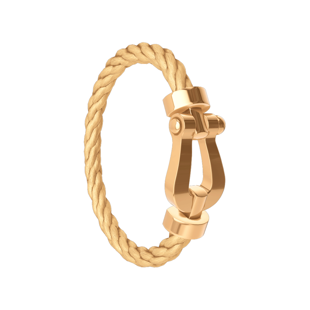 FRED Force 10 18k Yellow Gold Cord with 18k X-LRG Buckle, Exclusively at Hamilton Jewelers