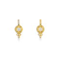 Temple St. Clair 18k Yellow Gold Classic Diamond Drop Earrings