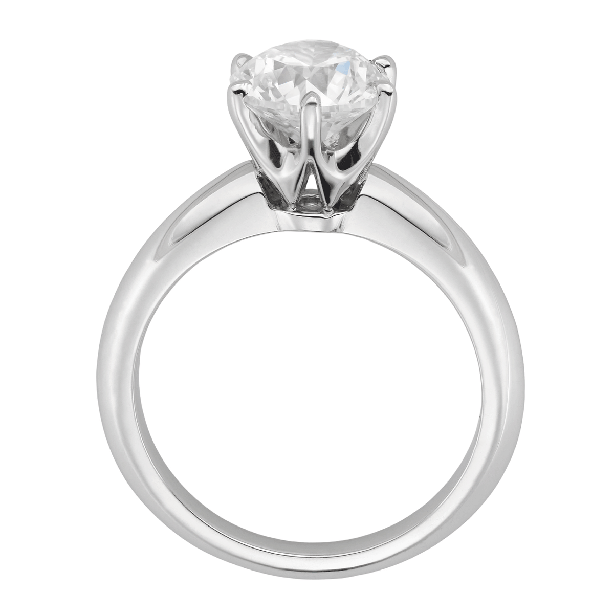 Hamilton Embrace Collection 18k White Gold and Engagement Mounting Ring For Round Diamond