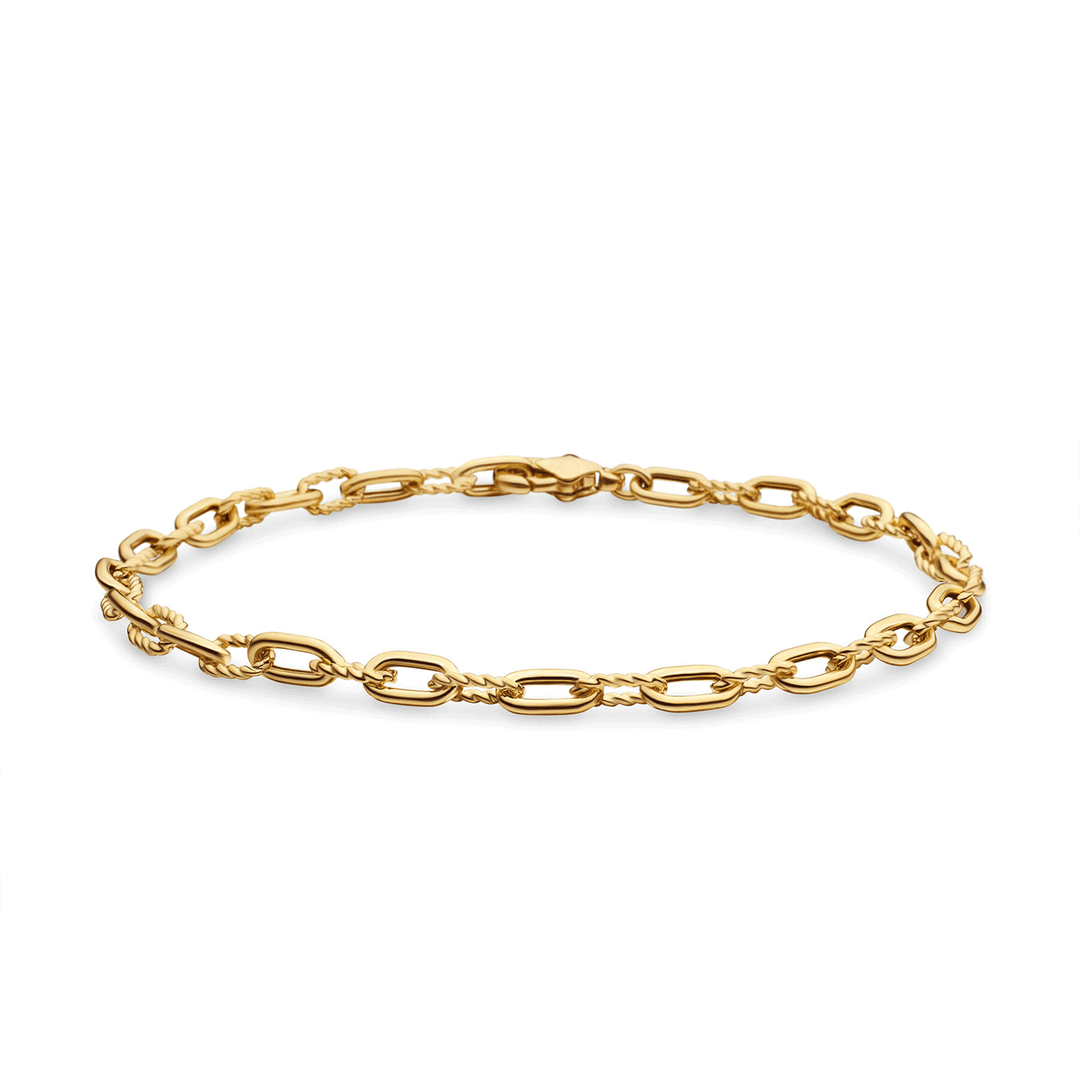 David Yurman Madison Thin Bracelet in 18k Yellow Gold, 3mm