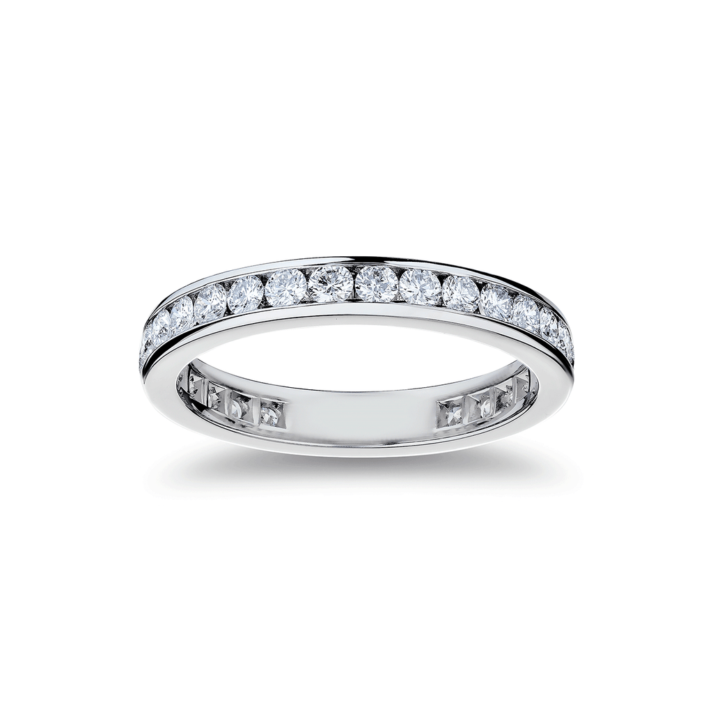 Platinum and 1.11 Total Weight Diamond Eternity Band