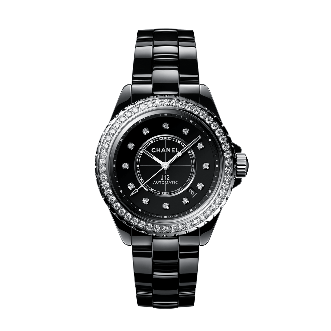 CHANEL J12 Diamond Bezel Watch Calibre 12.1, 38 MM