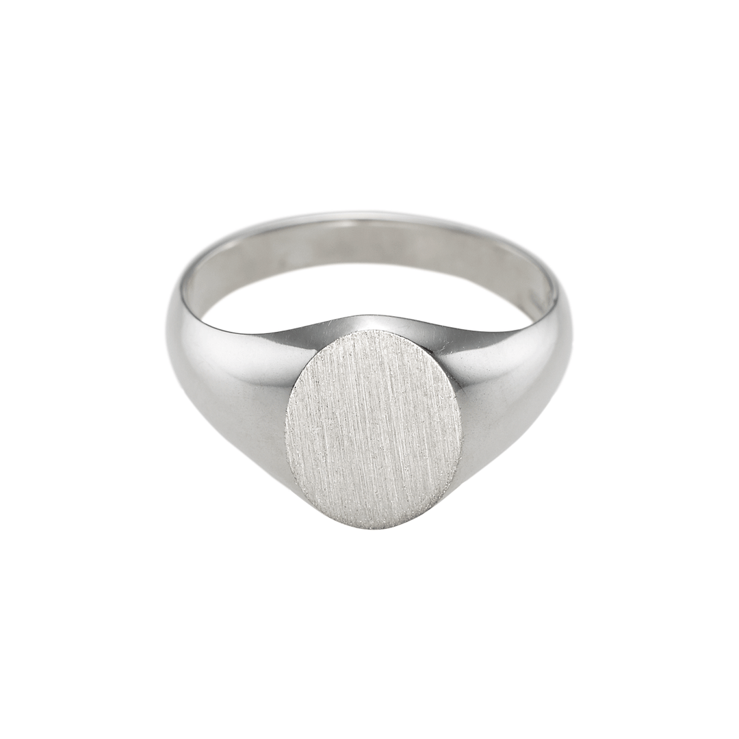 Sterling Silver Ladies Signet Ring