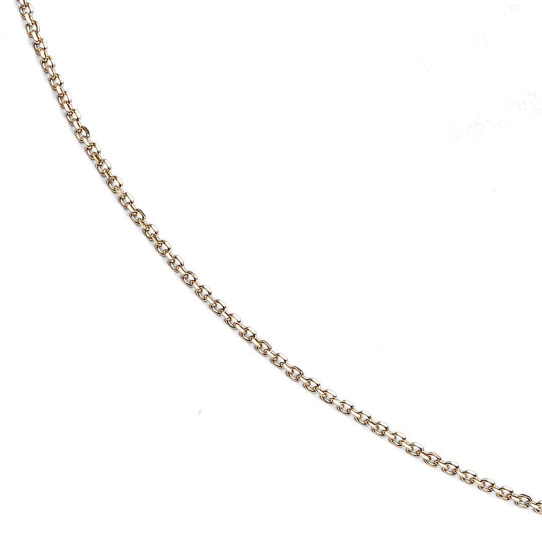 Hamilton Collection Mercer 14k Yellow Recycled Gold 1.2mm Cable 16 Inch Necklace
