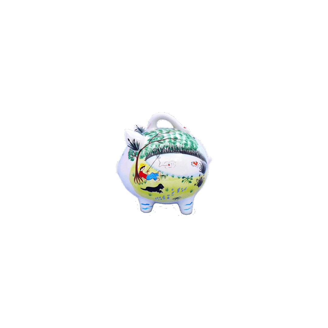 Gone Fishin' Little Piggy Bank