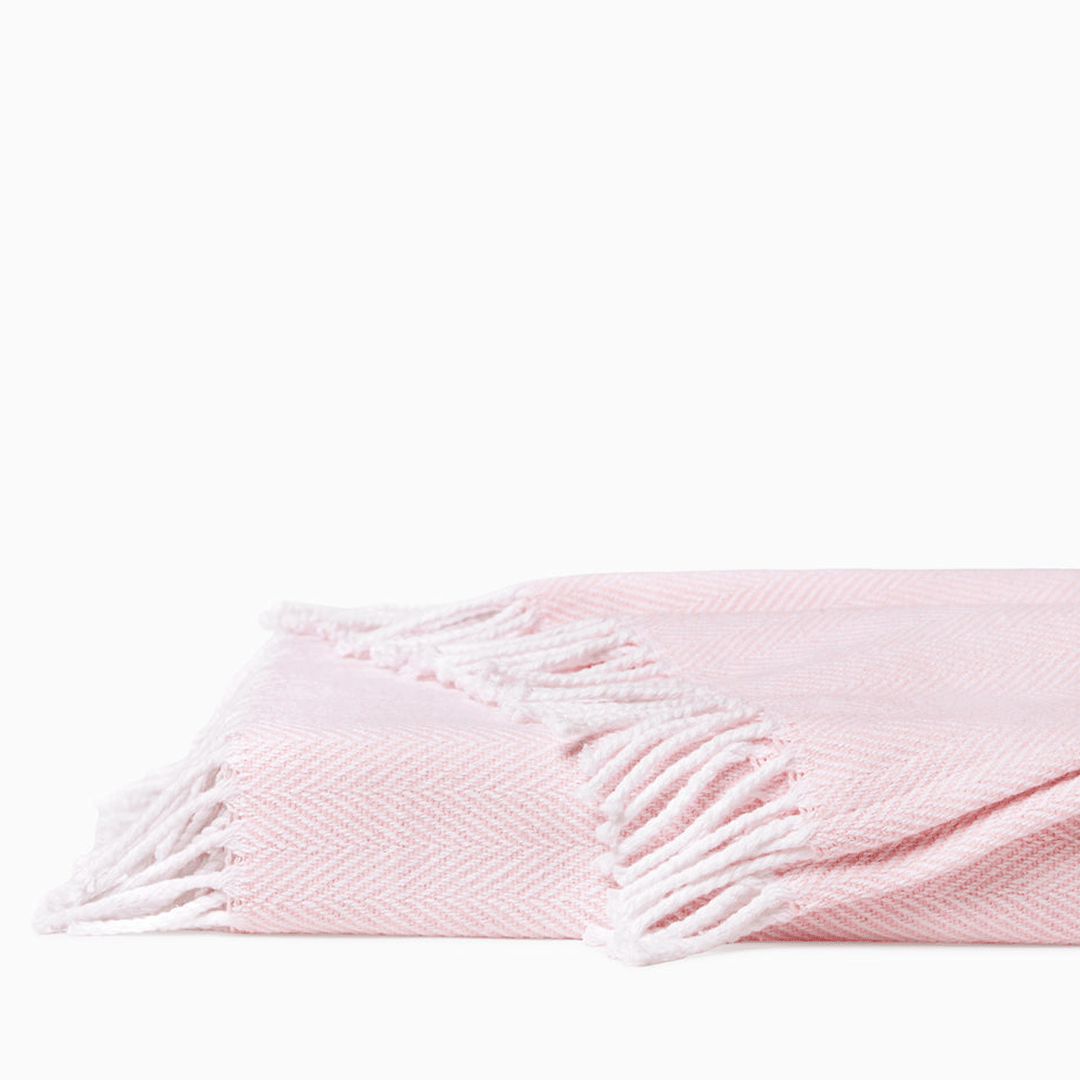 Sferra Celine White Carnation Throw