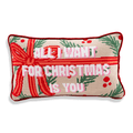 All I Want Needlepoint Pillow