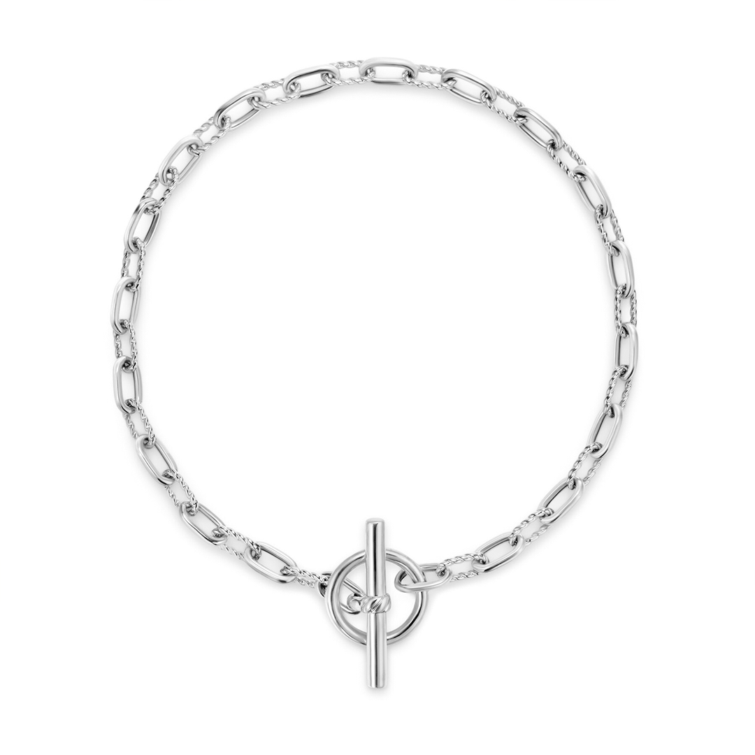 David Yurman DY Madison® Toggle Chain Bracelet Sterling Silver, 3mm Medium