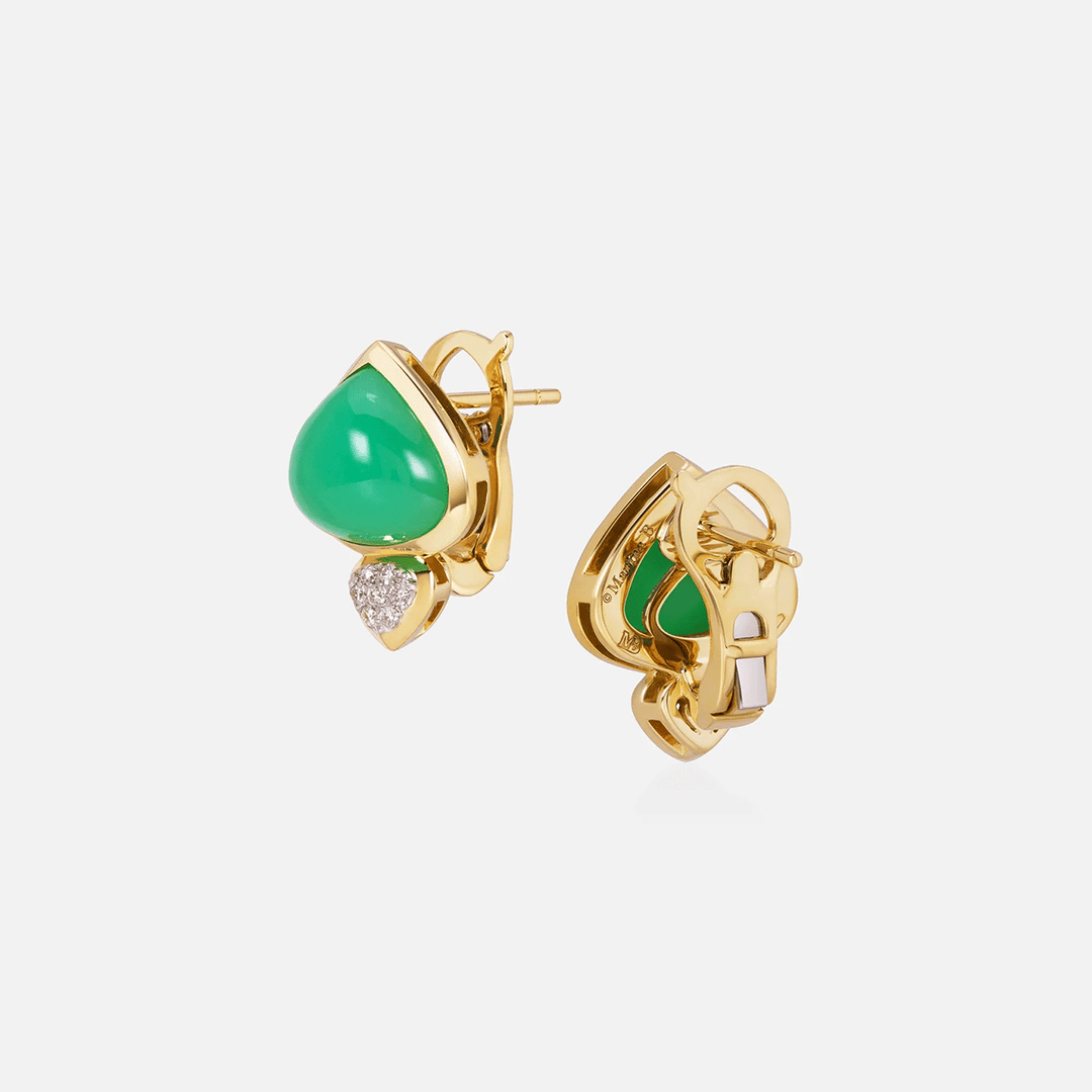 Marina B Trisolina Chrysoprase Earrings