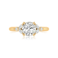 Hamilton Fleur Collection 18k Yellow Gold and .25 Total Weight Engagement Ring Mounting