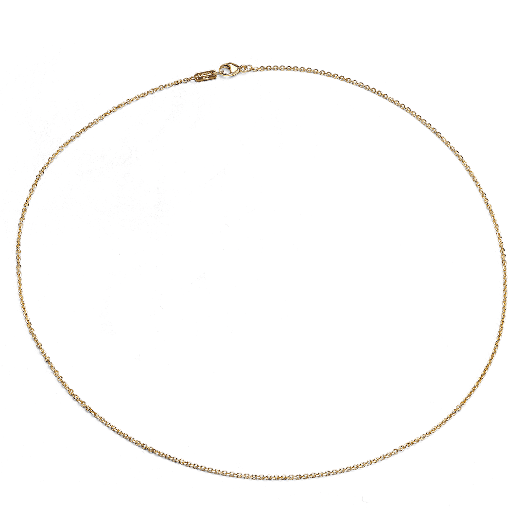 Mercer 14k Yellow Recycled Gold 1.5mm Cable 18 Inch Necklace