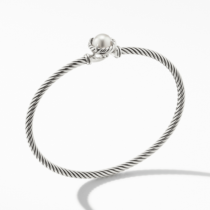 David Yurman Petite Chatelaine® Bracelet Sterling Silver with Pearl, 3mm