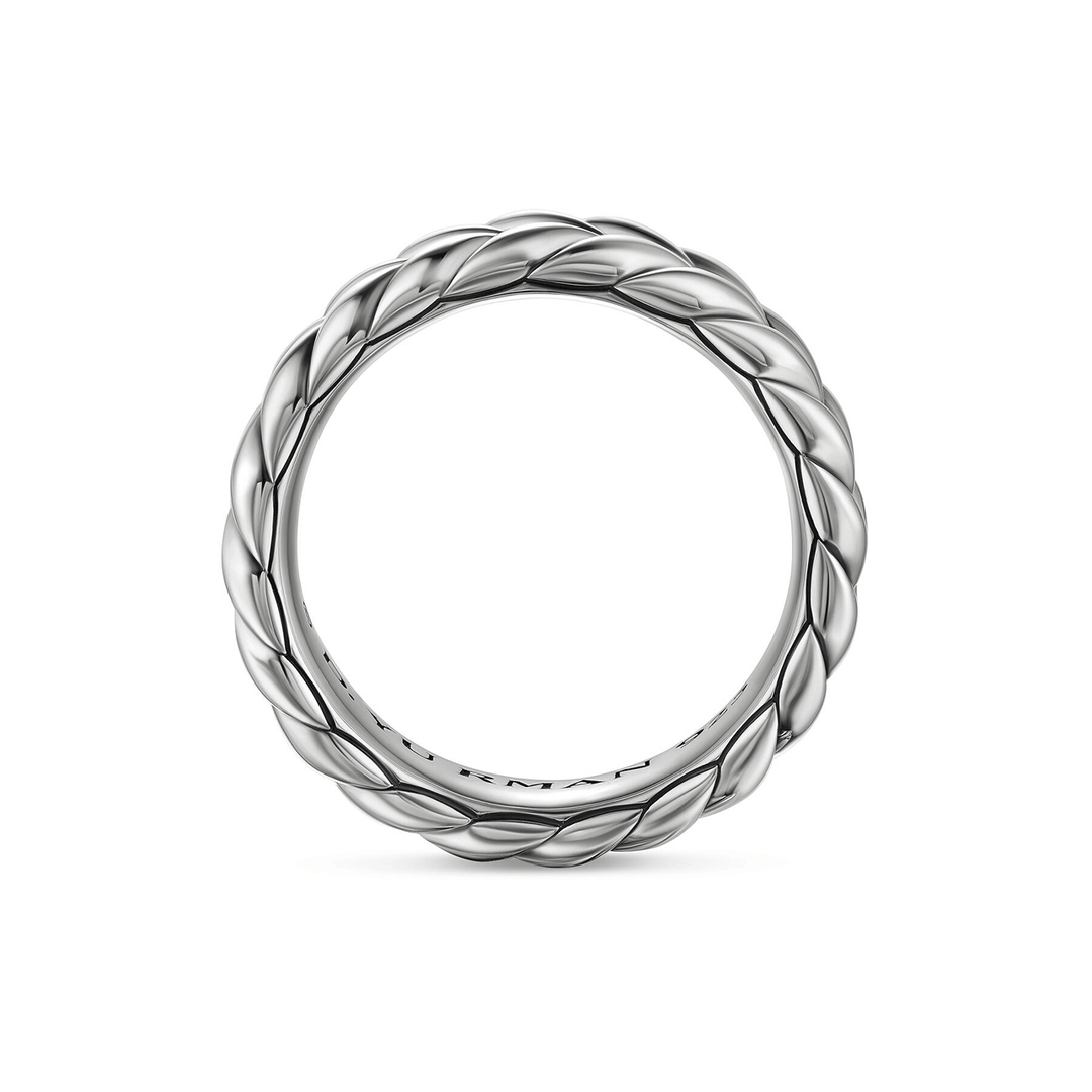 David Yurman Chevron Band Ring Sterling Silver, 6.2mm