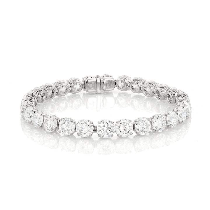 Hamilton Signature Platinum 25.43 Total Weight Diamond Line Bracelet