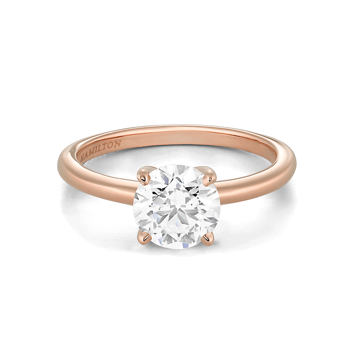 Hamilton Select Collection 14k Rose Gold and 0.75 Total Weight Diamond Engagement Ring