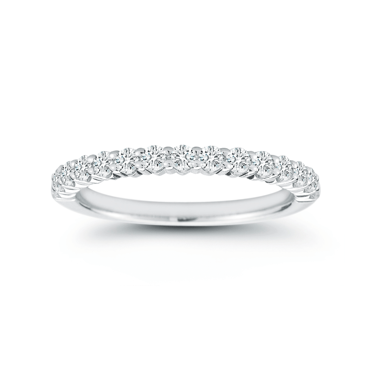 Hamilton Collection 18k White Gold and .55 Total Weight Diamond Band