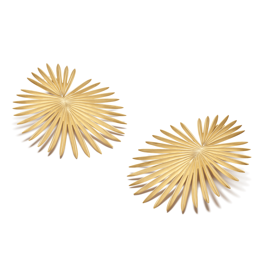 Georgio B 18k Yellow Gold Palma Large Earrings