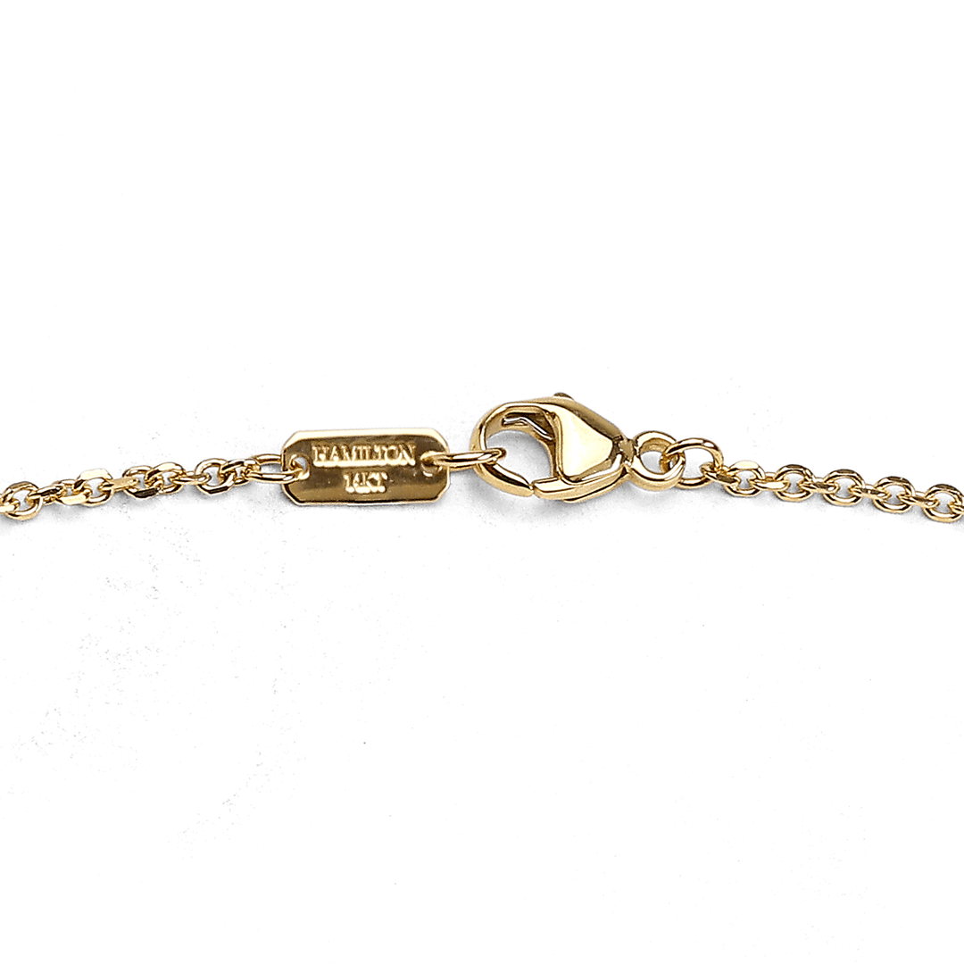 Hamilton Collection Mercer 14k Yellow Recycled Gold 1.5mm Cable 18 Inch Necklace