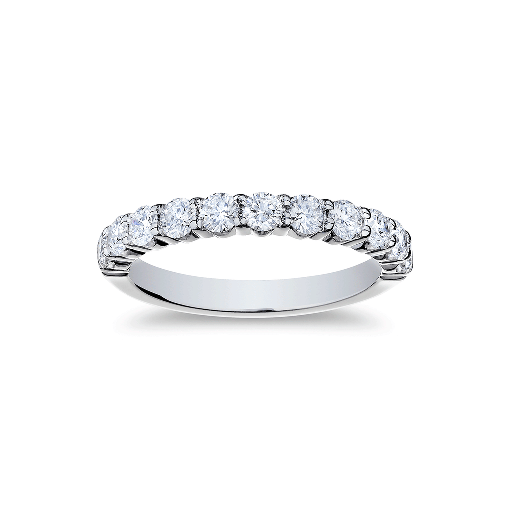 18k White Gold and 1.04 Total Weight Diamond Band
