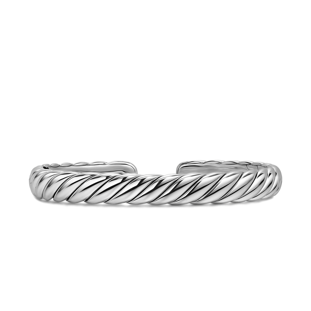 David Yurman Sculpted Cable Flex Bracelet Sterling Silver, 7.5mm Large