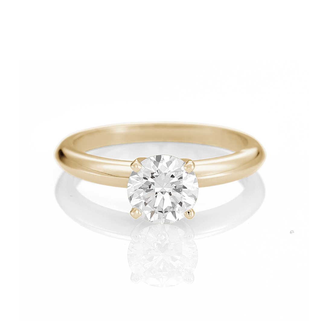 The Hamilton Select 1 CT I-J/SI 14k Yellow Gold Diamond Engagement Ring GIA Certified
