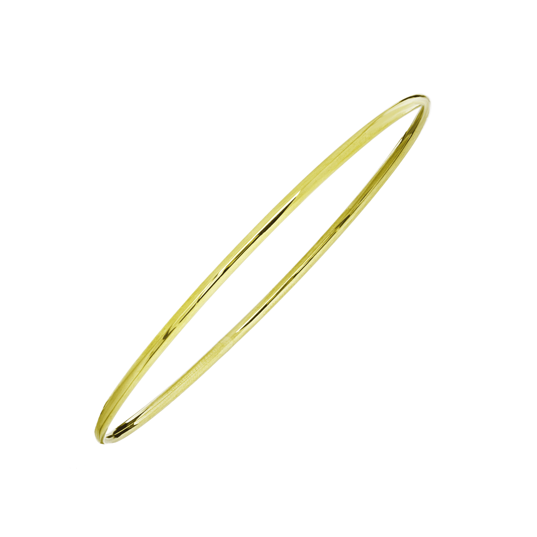 Classic 14k Yellow Gold Thin Bangle Bracelet