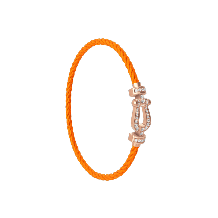 FRED Force 10 Neon Orange Cord with 18k Diamond MD Buckle, Exclusively at Hamilton Jewelers