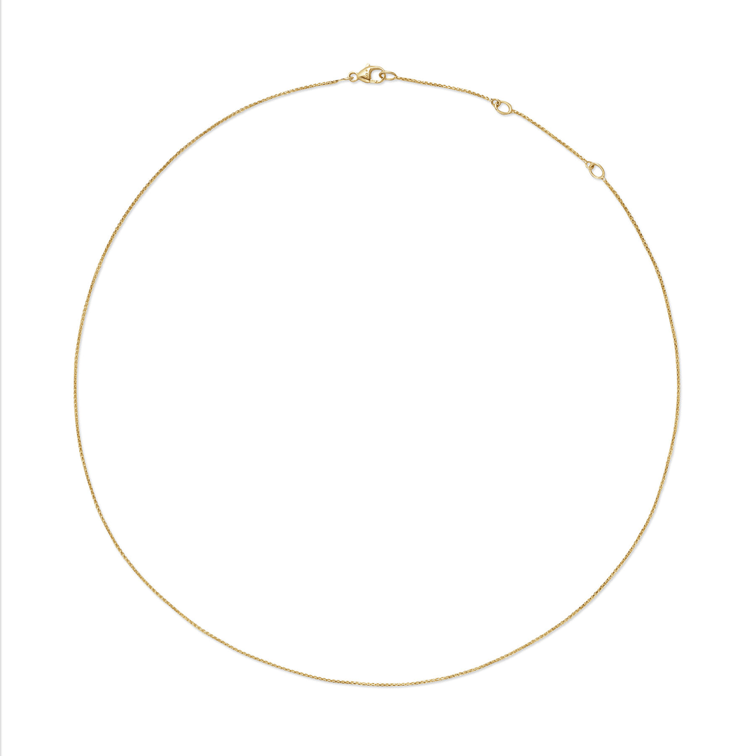 David Yurman Box Chain Necklace 18K Yellow Gold, 1.25mm 18 Inch