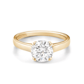 Hamilton Cherish Collection 18k Yellow Gold and Solitaire Mounting Ring